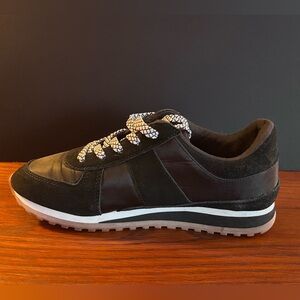 Zara Black Sneakers with White Accents